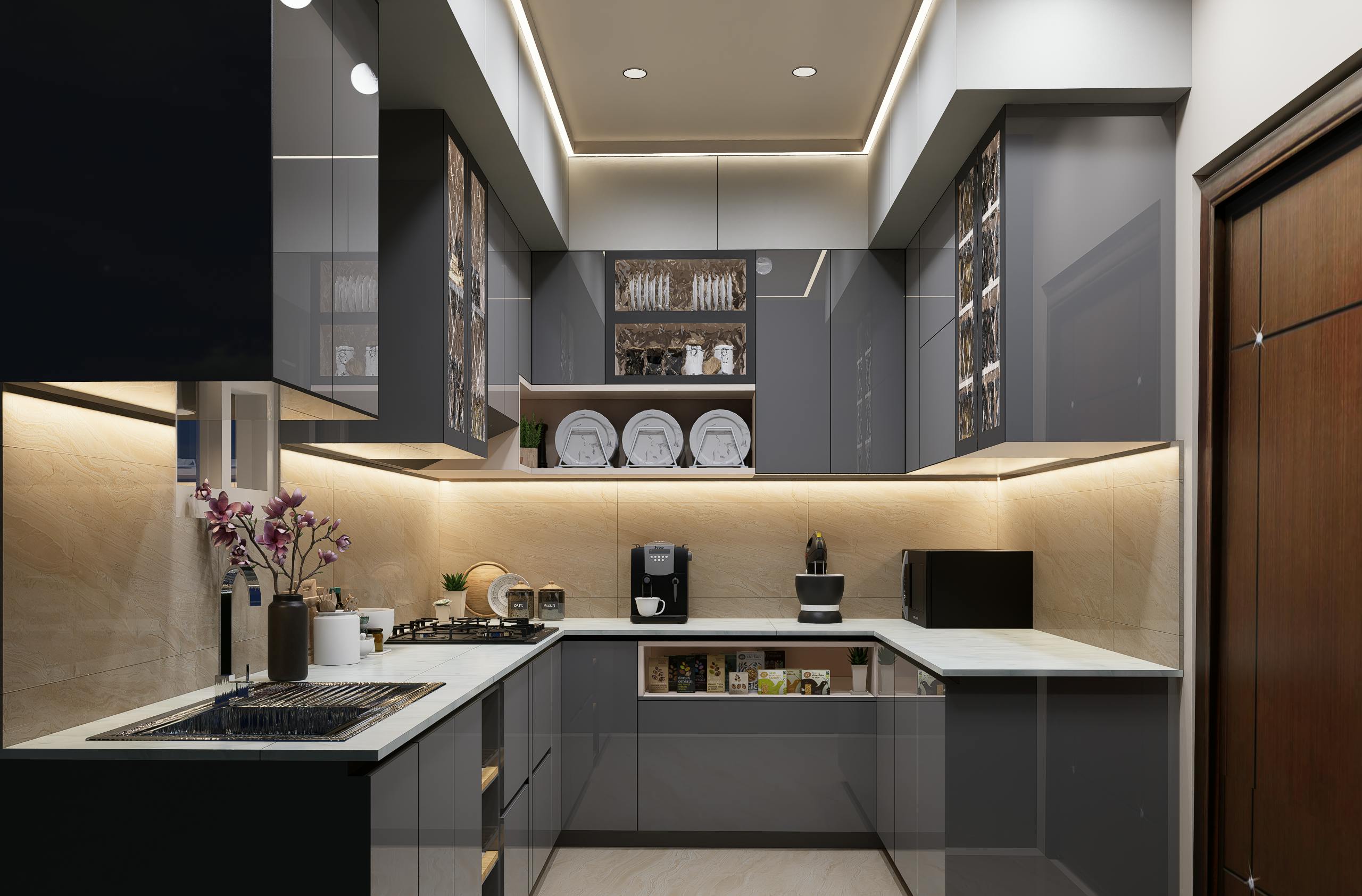 Above Kitchen Cabinet Decor